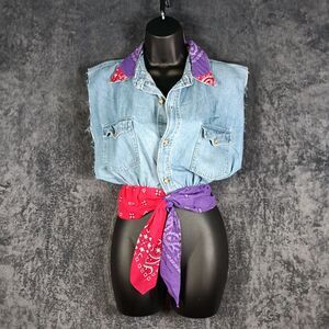 Western Tank Blouse S